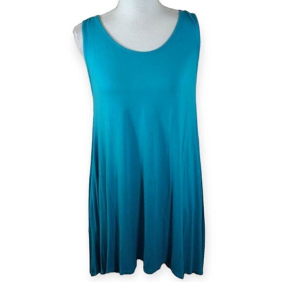 EMETLA TURQUOISE SWING DRESS SZ.M EUC - Picture 1 of 4
